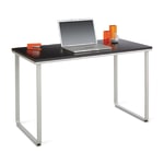 Safco - Table - rectangular - black - silver base