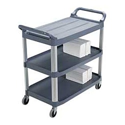 Bretford CUBE Cart - 2 Shelf - 4 Casters - Steel - 30in Width x 26.5in Depth x 37.5in Height - Charcoal - For 32 Devices