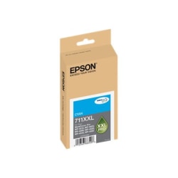 Epson 711XXL DuraBrite Ultra High-Yield Cyan Ink Cartridge, T711XXL220