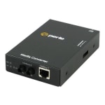 Perle S-1000-S2ST10 - Fiber media converter - GigE - 1000Base-LX, 1000Base-LH, 1000Base-T - RJ-45 / ST single-mode - up to 6.2 miles - 1310 nm