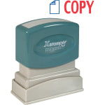 Xstamper Pre-Inked, Re-Inkable Two-Color Title Stamp, "Copy"