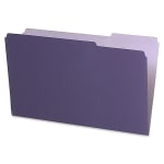 Pendaflex Legal-Size Interior File Folders, 1/3 Cut, Violet, Box Of 100