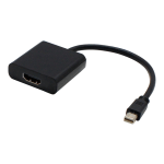 AddOn 8in Mini-DP to HDMI Adapter Cable - Adapter cable - Mini DisplayPort male to HDMI female - 8 in - black