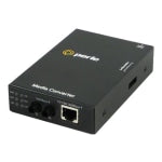 Perle S-1110-S2ST10 - Fiber media converter - GigE - 10Base-T, 1000Base-LX, 1000Base-LH, 100Base-TX, 1000Base-T - RJ-45 / ST single-mode - up to 6.2 miles - 1310 nm