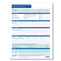 ComplyRight Employee Warning Reports, 8 1/2in x 11in, Pack Of 50