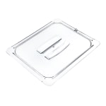 StorPlus 1/2-Size Plastic Handled Lids, 7/8inH x 10 3/8inW x 12 3/4inD, Clear, Pack Of 6