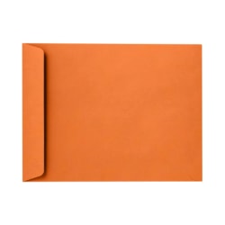 LUX Open-End Envelopes, 6in x 9in, Peel & Press Closure, Mandarin Orange, Pack Of 250