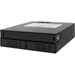 Icy Dock MB994IPO-3SB Drive Bay Adapter Serial ATA, Serial Attached SCSI (SAS) - Serial ATA Host Interface Internal - Matte Black - 3 x Total Bay - 1 x 5.25in Bay - 2 x 2.5in Bay - 6 Gbit/s Data Transfer Rate