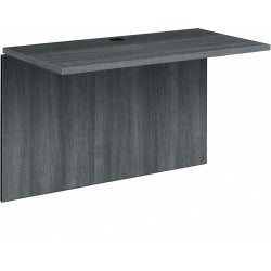 Bush Business Furniture Studio C 42inW Desk Return, Platinum Gray, Standard Delivery