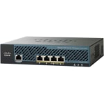 Cisco Aironet 2504 Wireless LAN Controller - 4 x Network (RJ-45) - Ethernet, Fast Ethernet, Gigabit Ethernet - PoE Ports - Rack-mountable, Desktop