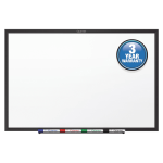 Quartet Classic Melamine Dry-Erase Whiteboard, 60in x 36in, Aluminum Frame With Black Finish