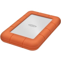 LaCie Rugged Mini LAC9000298 2 TB Portable Hard Drive - External - Orange, Silver - USB 3.0 - 5400rpm - 2 Year Warranty - 1 Pack