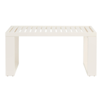 Linon Keir Wood Outdoor Furniture Coffee Table, 18inH x 36inW x 20inD, Antique White