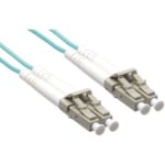 Axiom LC/LC 10G Multimode Duplex OM3 50/125 Fiber Optic Cable 7m - Fiber Optic for Network Device - 22.97 ft - 2 x LC Male Network - 2 x LC Male Network - Aqua