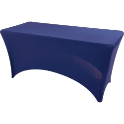 Iceberg Stretch Fabric Table Cover, 72in x 30in, Blue