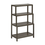 New Ridge Home Goods Dunnsville 37inH 4-Tier Bookcase, Espresso