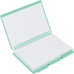 C-Line Tropic Tones Spiral Index Card Notebook With Index Tabs, 3in x 5in, Assorted Colors