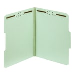 Office Depot Brand Expanding Pressboard Folders With Fasteners, Letter Size (8-1/2in x 11in), 1in Expansion, Green, Box Of 25