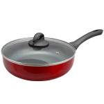 Oster Herscher 3.5-Quart Aluminum Saute Pan, Red