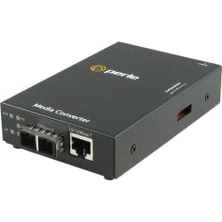 Perle S-110PP-M2SC2 Media Converter - 1 x Network (RJ-45) - 1 x SC Ports - 10/100Base-TX, 100Base-FX - 1.24 Mile - Rail-mountable, Rack-mountable, Wall Mountable