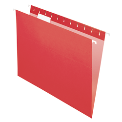 Office Depot Brand Hanging Folders, Letter Size, Red, Box Of 25