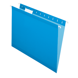 Office Depot Brand Hanging Folders, Letter Size, Blue, Box Of 25