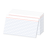 Office Depot Brand Ruled Index Cards, 5in x 8in, White, Pack Of 100