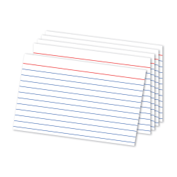 Office Depot Brand Ruled Index Card, 4inx 6in, Pack Of 500