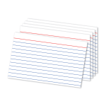 Office Depot Brand Ruled Index Card, 4inx 6in, Pack Of 500