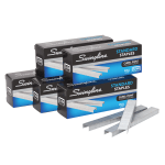 Swingline Standard Staples, 1/4in Length, 5,000 Per Box, Pack Of 5