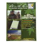 Rite in the Rain Tactical All-Weather Copy Paper, Green, Letter (8.5in x 11in), 200 Sheets Per Pack, 20 Lb