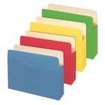 Office Depot Brand File Cabinet Pockets, Letter Size, 3-1/2in Expansion, Assorted Colors, Pack Of 5