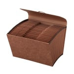 Office Depot Brand Faux Leather Expanding File, A-Z, 21 Pockets, Legal Size (8-1/2in x 14in), 1in Expansion, Red-Brown