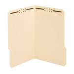 Office Depot Brand Reinforced Manila Folder With 2 Embossed Fasteners, 1/3-Cut Tabs, Legal Size, Box Of 50