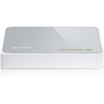 TP-LINK TL-SF1008D - 8-Port 10/100Mbps Fast Ethernet Switch - Desktop Ethernet Splitter - Ethernet Hub - Plug and Play - Fanless Quiet - Desktop Design - Green Technology - Unmanaged - White