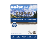 Boise ASPEN Laser Paper, White, Letter Size (8 1/2in x 11in), Ream Of 500 Sheets, 30% Recycled, FSC Certified, 24 Lb, 96 Brightness