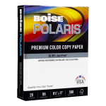 Boise POLARIS Color Copy Paper, White, Letter (8.5in x 11in), 500 Sheets Per Ream, 28 Lb, 98 Brightness, FSC Certified