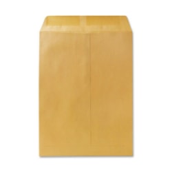 Quality Park 9in x 9in Catalog Envelope, Gummed Seal, 24 Lb, Brown, Box Of 250