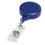 Bonitas Insigneea Round Badge Reels, Blue, Pack Of 25