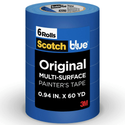 ScotchBlue Original Multi-Surface Painters Tape, 0.94in x 60 Yd., Pack Of 6 Rolls