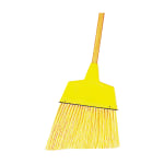 Boardwalk Angler Broom, Plastic Bristles, 53in Wood Handle, Yellow