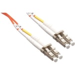 Axiom LC/LC Multimode Duplex OM2 50/125 Fiber Optic Cable 9m - Fiber Optic for Network Device - 29.53 ft - 2 x LC Male Network - 2 x LC Male Network - Orange