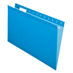 Office Depot Brand Hanging Folders, 15 3/4in x 9 3/8in, Legal Size, Blue, Box Of 25