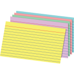 Office Depot Brand Rainbow Index Cards, Ruled, 5in x 8in, Assorted Colors, Pack Of 100