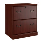 Bush Business Furniture Bennington 27inW x 19-2/5inD Lateral 2-Drawer File Cabinet, Harvest Cherry, Standard Delivery