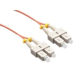 Axiom SC/SC Multimode Duplex OM2 50/125 Fiber Optic Cable 25m - Fiber Optic for Network Device - 82.02 ft - 2 x SC Male Network - 2 x SC Male Network - Orange