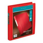 Office Depot Brand EverBind View 3-Ring Binder, 1in D-Rings, Red