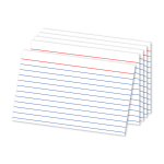 Office Depot Brand Ruled Index Cards, 4in x 6in, White, Pack Of 300