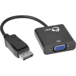 SIIG DisplayPort To VGA Active Adapter Converter, 9.25in, Black