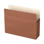 Office Depot Brand Standard File Pocket, 3-1/2in Expansion, Letter Size, Brown